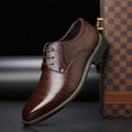 Men's Perforated Leather Derby Shoes