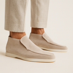 Men's Ankle Apron Toe Loafers
