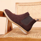 Men's Suede Stacked Chelsea Boots