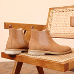 Men's Suede Stacked Chelsea Boots