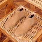 Men's Suede Stacked Chelsea Boots