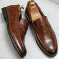 Men's Apron Toe Penny Loafers