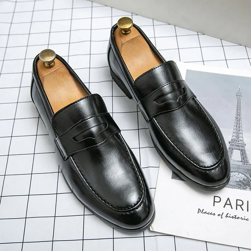 Men's Apron Toe Penny Loafers