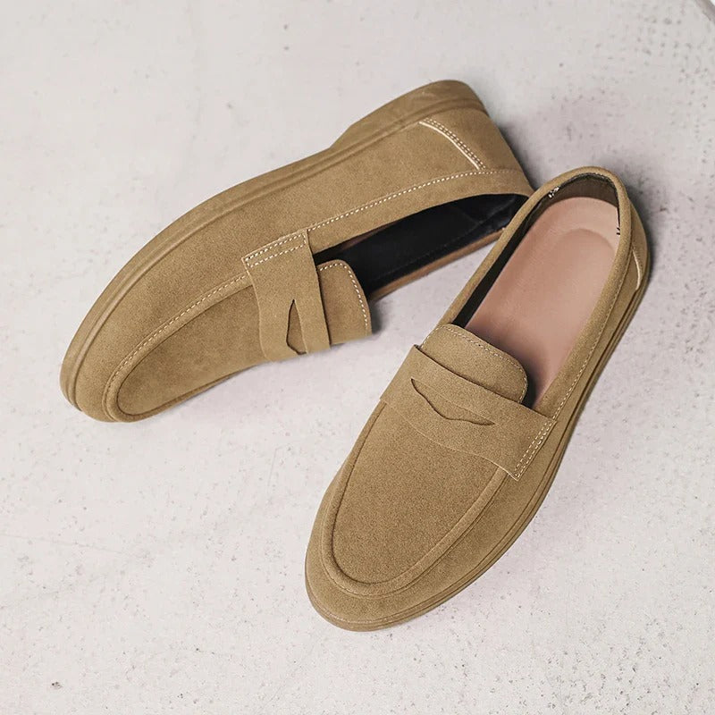 Men's Apron Toe Penny Loafers