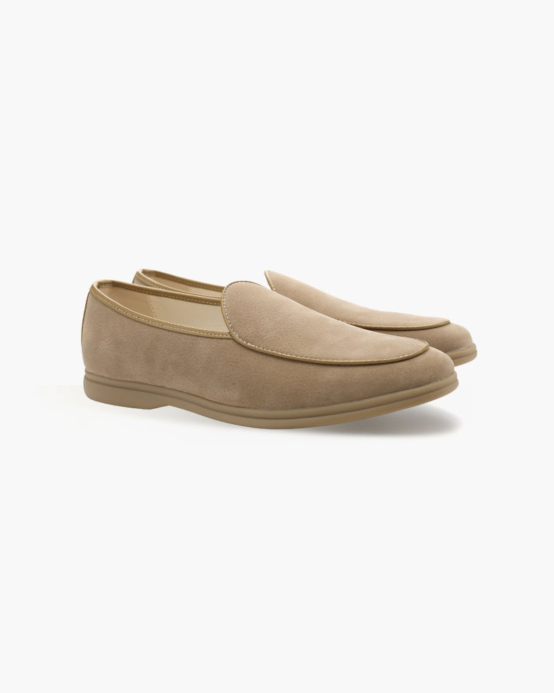 Men's Suede Plain Toe Loafers