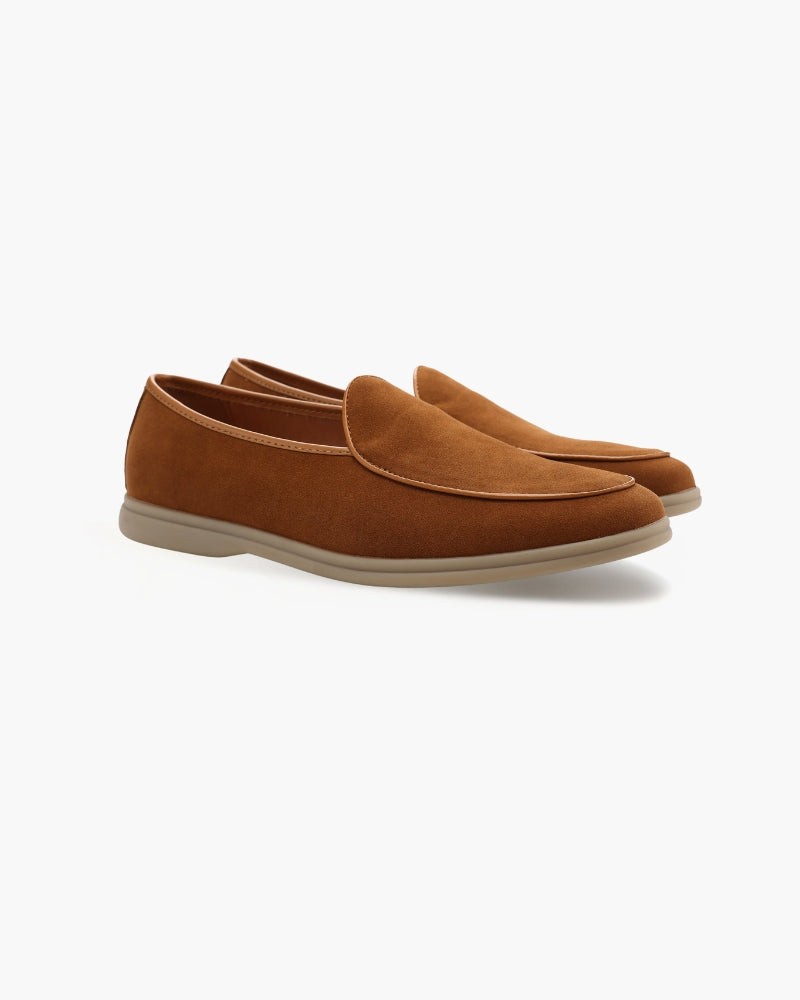 Men's Suede Plain Toe Loafers
