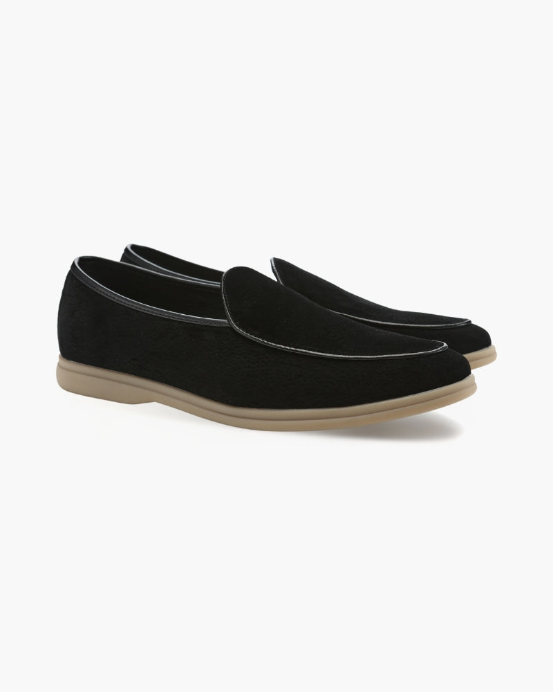 Men's Suede Plain Toe Loafers