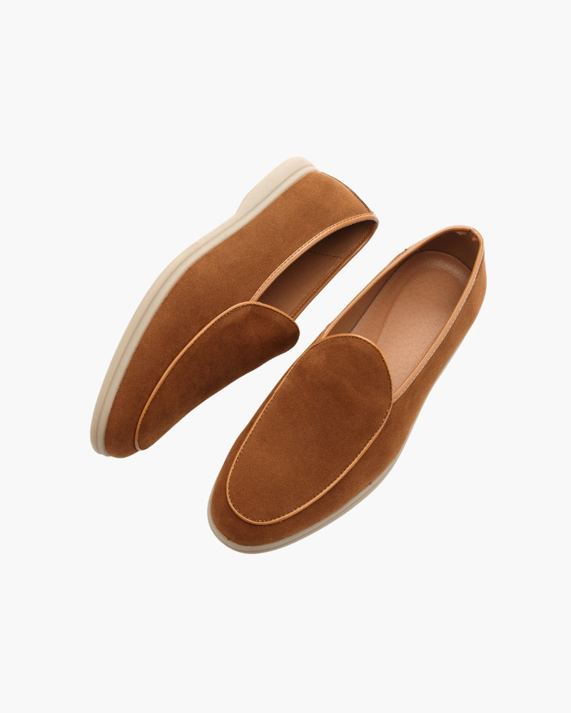 Men's Suede Plain Toe Loafers