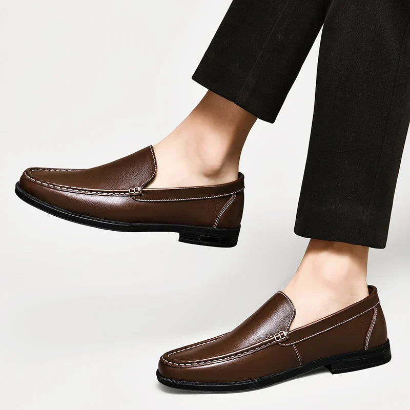 Men's Apron Toe Slip-On Loafers