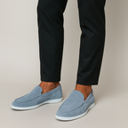 Men's Apron Toe Suede Loafers