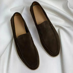 Men's Apron Toe Suede Loafers