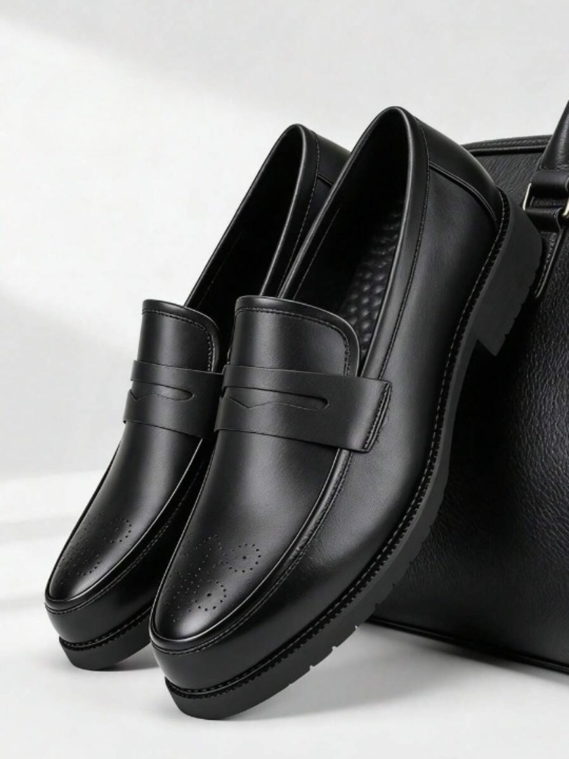 Men's Brogue Penny Loafers