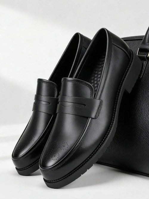 Men's Brogue Penny Loafers