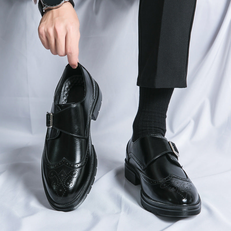 Men's Buckle Monk Strap Shoes
