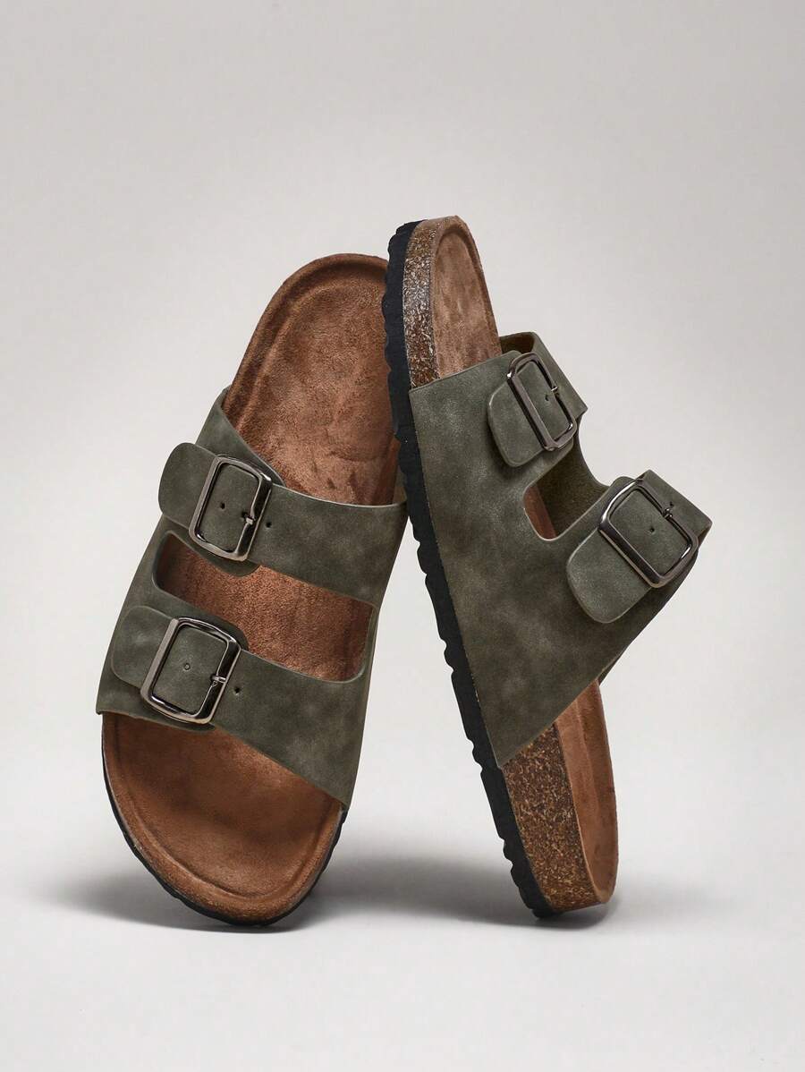 Men's Buckle Slide Sandals