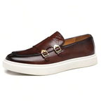 Men's Buckled Platform Loafers