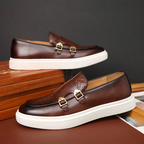Men's Buckled Platform Loafers