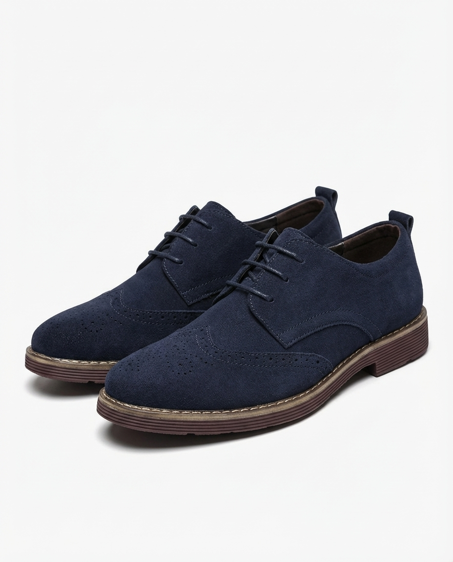 Men's Cap Toe Brogue Derby Shoes