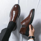 Men's Leather Cap Toe Chelsea Boots