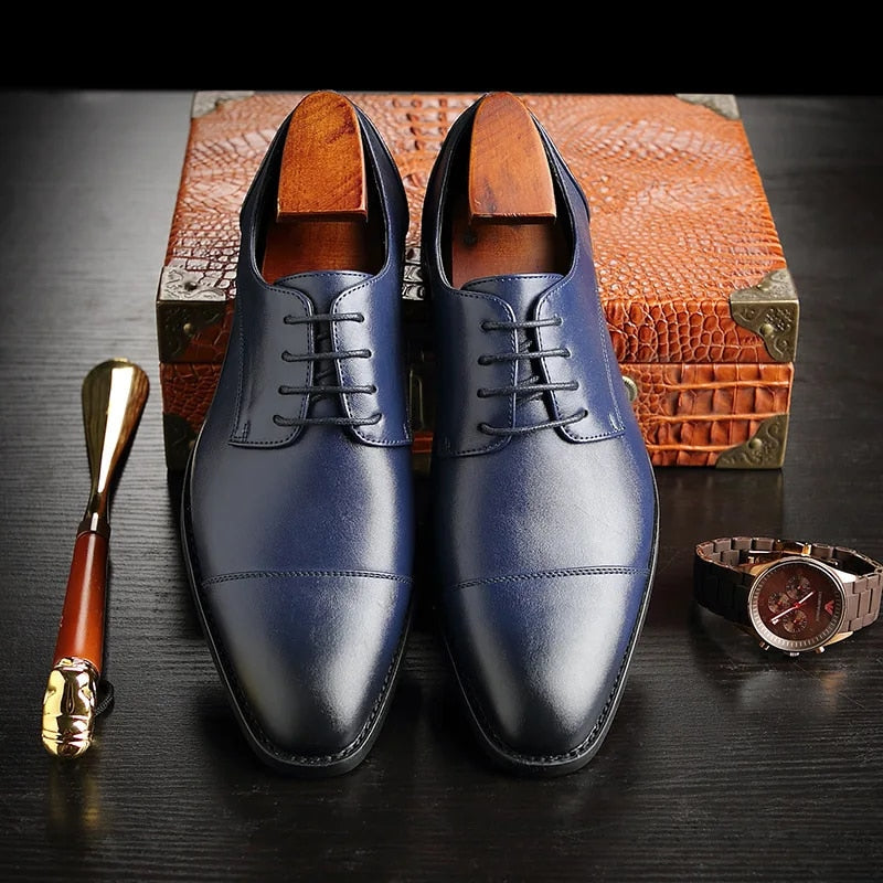 Men's Cap Toe Derby Shoes