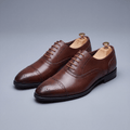 Men's Cap Toe Leather Oxford Shoes