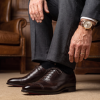 Men's Cap Toe Leather Oxford Shoes