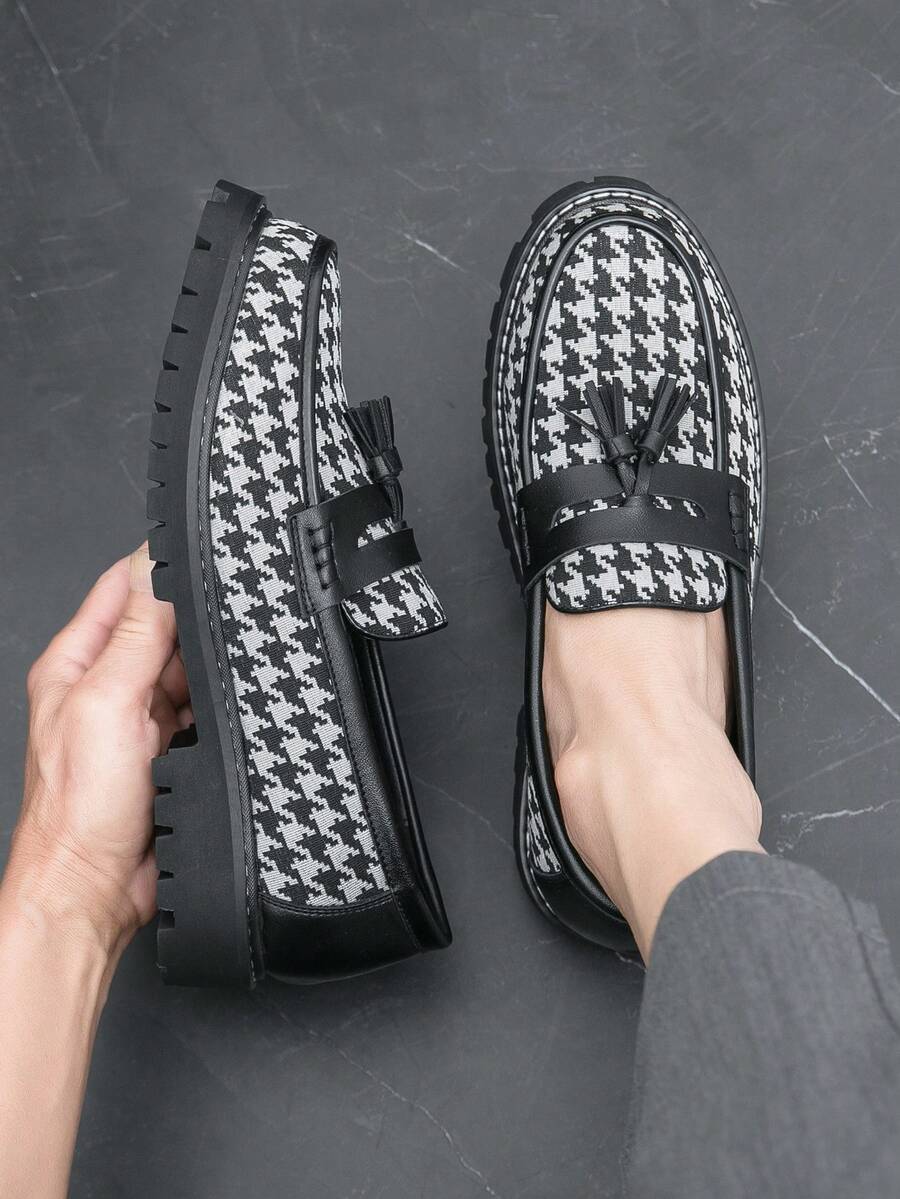 Men's Chunky Sole Tassel Loafers