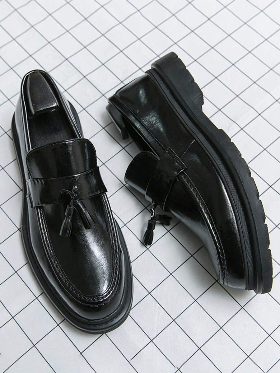 Men's Chunky Sole Tassel Loafers