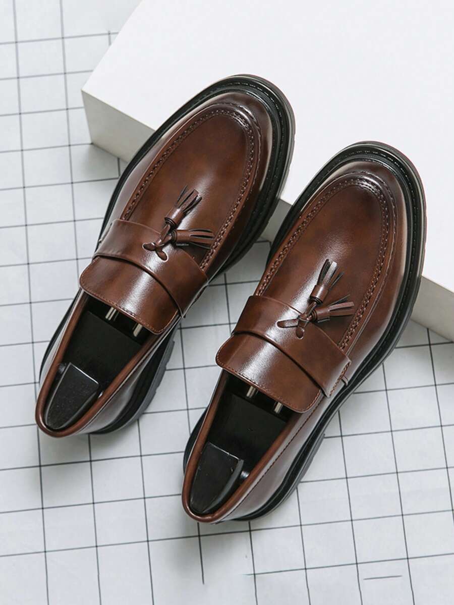 Men's Chunky Sole Tassel Loafers