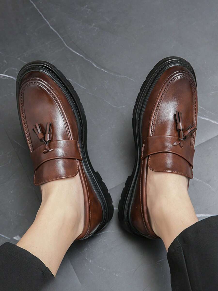 Men's Chunky Sole Tassel Loafers