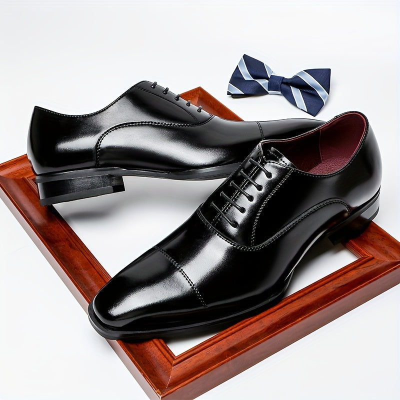 Men's Closed Lace Cap Toe Shoes