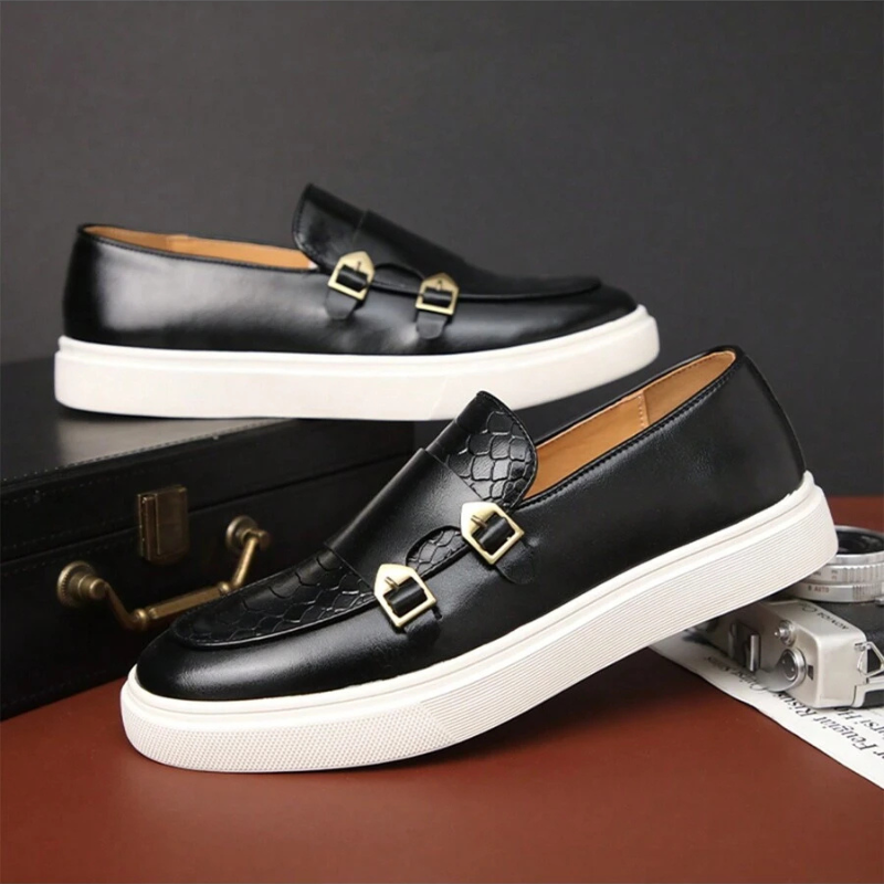 Men's Double Buckle Loafers