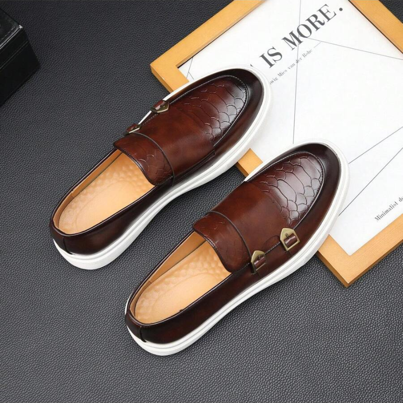 Men's Double Buckle Loafers