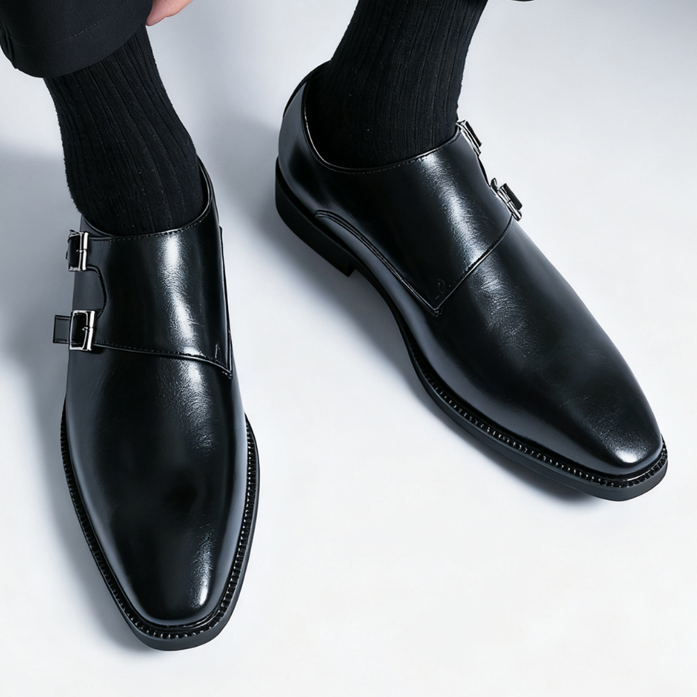 Men's Double Monk Strap Shoes