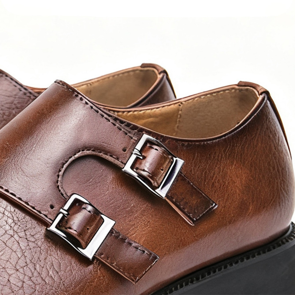 Men's Double Monk Strap Shoes