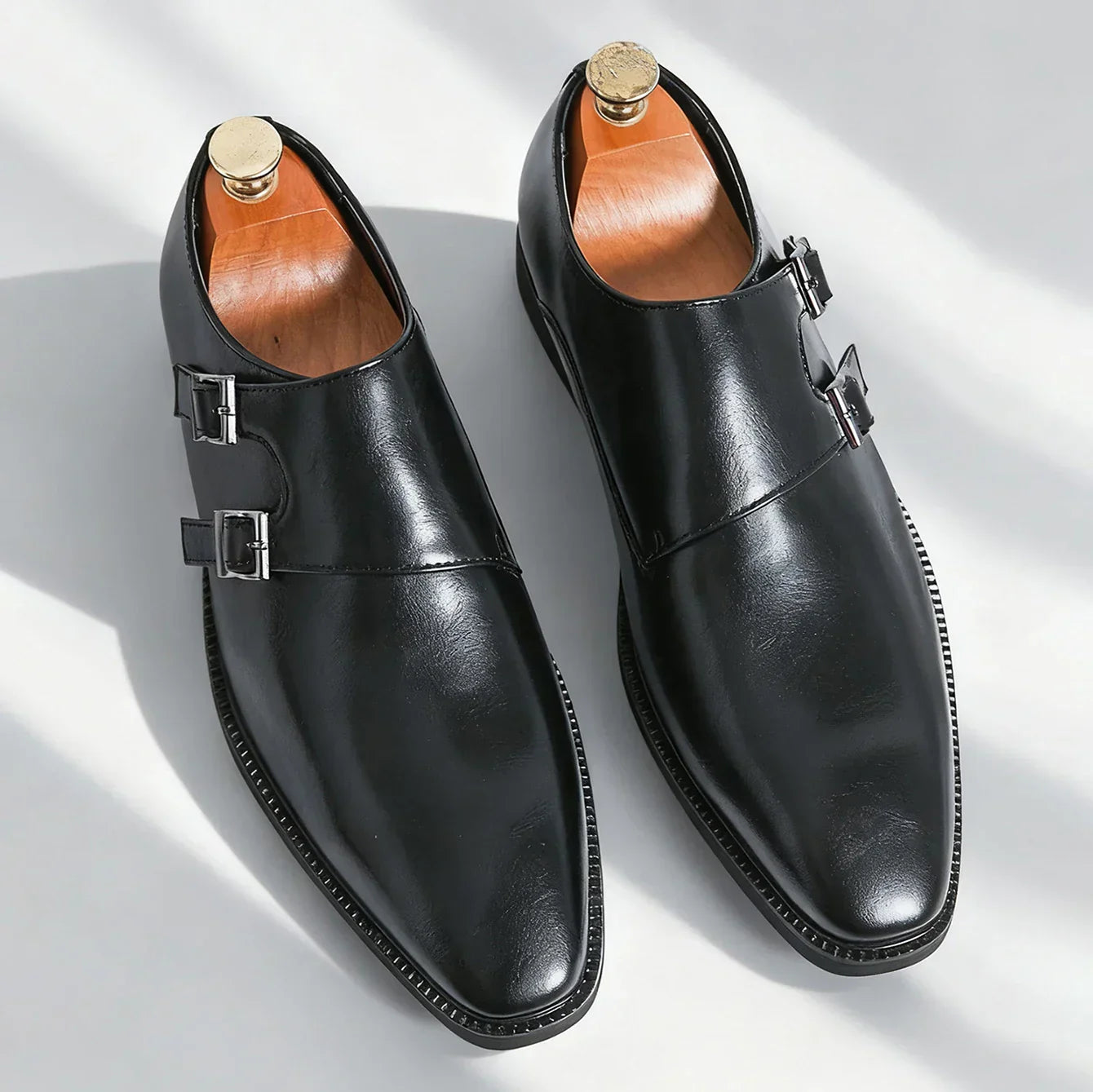 Men's Double Monk Strap Shoes