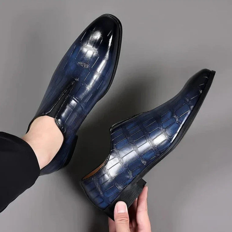 Men's Embossed Dress Loafers