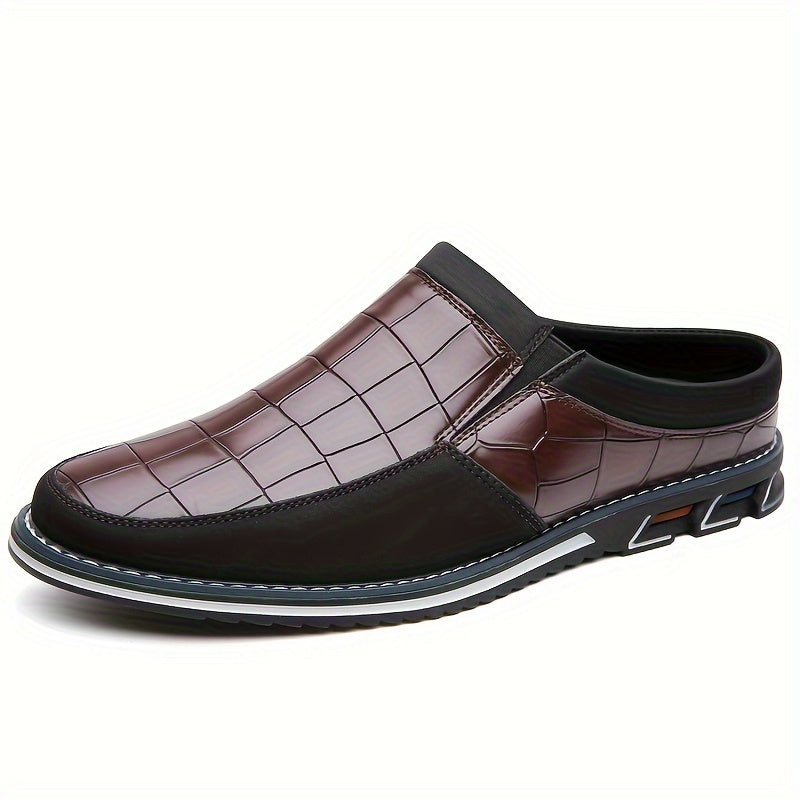 Men's Embossed Slip-On Mules