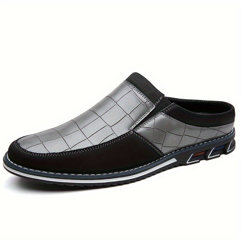 Men's Embossed Slip-On Mules