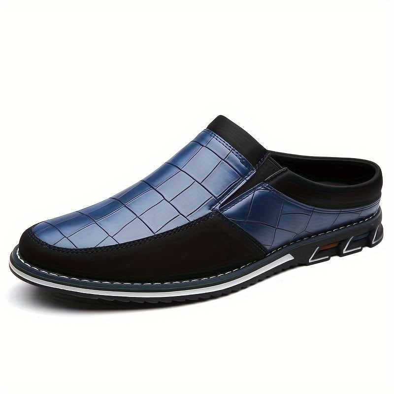 Men's Embossed Slip-On Mules