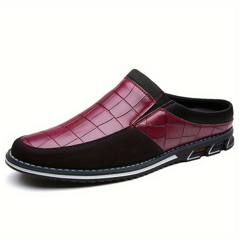 Men's Embossed Slip-On Mules