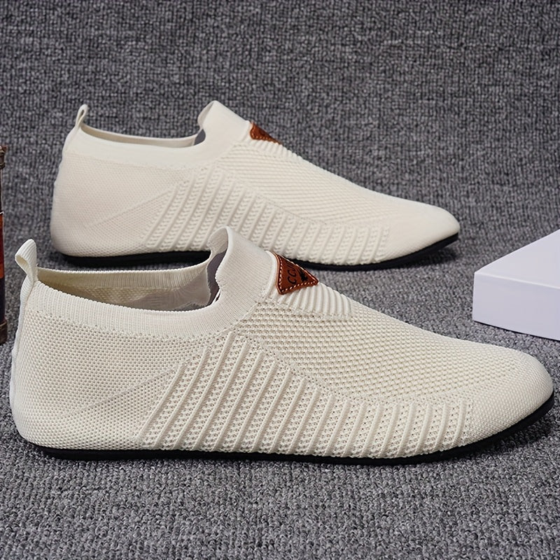 Men's Flat Knit Slip-On Sneakers