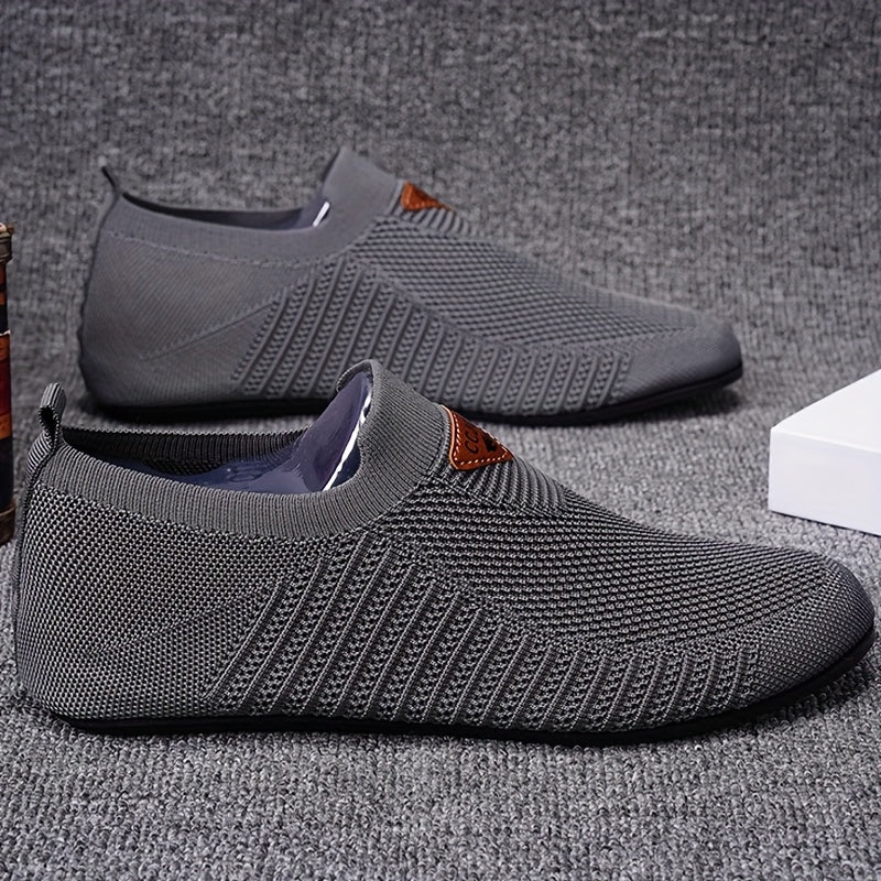 Men's Flat Knit Slip-On Sneakers