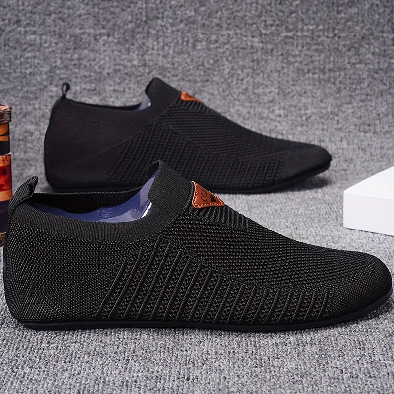 Men's Flat Knit Slip-On Sneakers