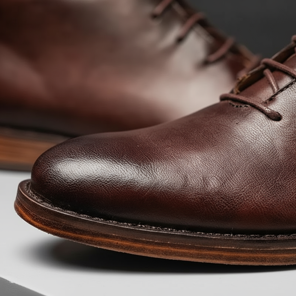 Men's Leather Lace-Up Ankle Boots