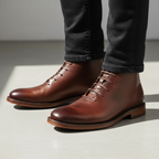 Men's Leather Lace-Up Ankle Boots
