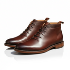 Men's Leather Lace-Up Ankle Boots
