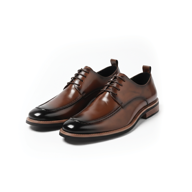 Men's Lace-Up Apron Toe Shoes