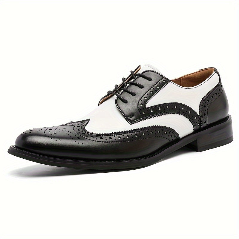 Men's Lace-Up Brogue Derby Shoes