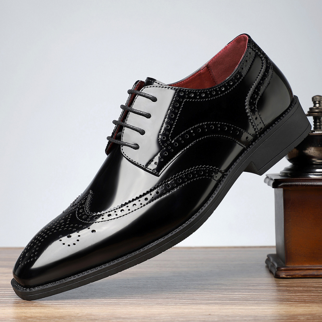 Men's Lace-Up Brogue Oxford Shoes